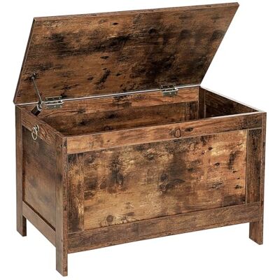 HOOBRO Banc de Rangement d'Enfant, avec Charnières de Sécurité, Banquette, 76 cm, Solide, Stable, Coffre à Jouets, Montage Facile, Marron Rustique EBF75CW01G1 - Publicité HOOBRO Banc de Rangement d'Enfant, avec Charnières de Sécurité, Banquette, 76 cm, Solide, Stable, Coffre à Jouets, Montage Facile, Marron Rustique EBF75CW01G1 - Publicité