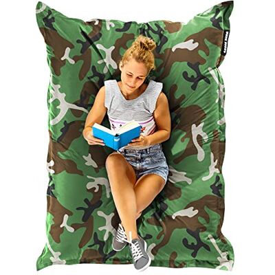Green Bean © Pouf XXL 140x180cm 380L Enfants&Adultes Bean Bag Remplissage de Perles EPS Pouf Géant Grand Extérieur Outdoor Coussin Repos Siège Sol Lavable Résistant aux Intempéries Camouflage Vert - Publicité Green Bean © Pouf XXL 140x180cm 380L Enfants&Adultes Bean Bag Remplissage de Perles EPS Pouf Géant Grand Extérieur Outdoor Coussin Repos Siège Sol Lavable Résistant aux Intempéries Camouflage Vert - Publicité