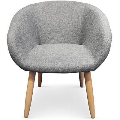 Menzzo Chaise/Fauteuil Style scandinave Frost Gris - Publicité Menzzo Chaise/Fauteuil Style scandinave Frost Gris - Publicité