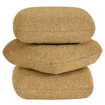 DUHOME Tabouret Repose-Pieds Bouclé Pouf 3 Couches Ottoman Pivotant 44cm Siège Bas pour Chambre Salon Entrée, Jaune - Publicité DUHOME Tabouret Repose-Pieds Bouclé Pouf 3 Couches Ottoman Pivotant 44cm Siège Bas pour Chambre Salon Entrée, Jaune - Publicité