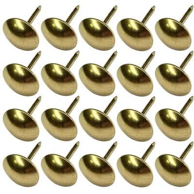 cyclingcolors 20x clous tapissier 11mm doré or décoratif ameublement canapé fauteuil lit chaise rénovation, finition laiton - Publicité cyclingcolors 20x clous tapissier 11mm doré or décoratif ameublement canapé fauteuil lit chaise rénovation, finition laiton - Publicité