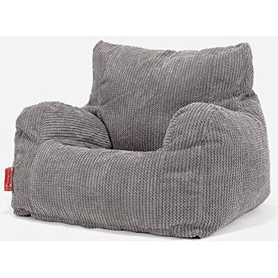 Lounge Pug Pouf Poire Fauteuil Texturé Gaufré Pom Pom Pouf Salon, Adulte, Chambre Ado Anthracite - Publicité Lounge Pug Pouf Poire Fauteuil Texturé Gaufré Pom Pom Pouf Salon, Adulte, Chambre Ado Anthracite - Publicité