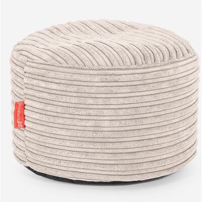 Lounge Pug Petit Pouf Repose Pied Rond en Velours, Ottoman Rond, Pouf Coussin Pieds, Confortable et Pratique, Ivoire - Publicité Lounge Pug Petit Pouf Repose Pied Rond en Velours, Ottoman Rond, Pouf Coussin Pieds, Confortable et Pratique, Ivoire - Publicité