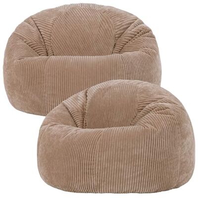 Icon Kingston Pouf Velours Côtelé, Lot de 2, Pouf Poire avec Remplissage, Fauteuil Salon Confortable, Fauteuil Chambre, Meuble Salon, Decoration Chambre, Brun Moka - Publicité Icon Kingston Pouf Velours Côtelé, Lot de 2, Pouf Poire avec Remplissage, Fauteuil Salon Confortable, Fauteuil Chambre, Meuble Salon, Decoration Chambre, Brun Moka - Publicité