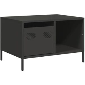 vidaXL Table Basse Noir 68,5x50x43,5 cm Acier laminé à Froid, Table d'appoint, Table de Salon, Table à thé, Bout de canapé, Table latérale - Publicité vidaXL Table Basse Noir 68,5x50x43,5 cm Acier laminé à Froid, Table d'appoint, Table de Salon, Table à thé, Bout de canapé, Table latérale - Publicité