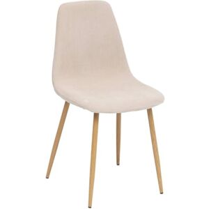 ATMOSPHERA CREATEUR D'INTERIEUR Atmosphera Chaise Scandinave en Velours Côtelé Beige L 45 x P 51 x H 87 cm, Pieds Effet Bois pour Salle à Manger, Bureau, Salon - Publicité ATMOSPHERA CREATEUR D'INTERIEUR Atmosphera Chaise Scandinave en Velours Côtelé Beige L 45 x P 51 x H 87 cm, Pieds Effet Bois pour Salle à Manger, Bureau, Salon - Publicité