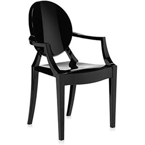 Kartell Louis Ghost, Chaise, Lot de 2, Noir Brillant - Publicité