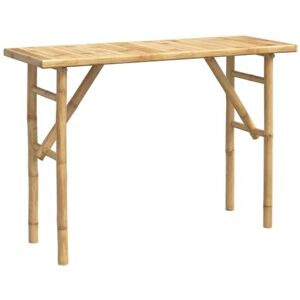 vidaXL - Console Table Bamboo - Marron - Console Table - Publicité vidaXL - Console Table Bamboo - Marron - Console Table - Publicité