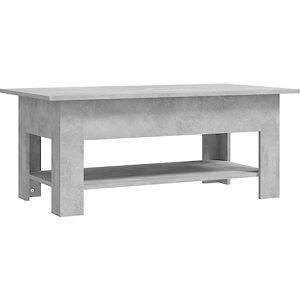 vidaXL Table Basse, Table d'Appoint avec Étagère, Bout de Canapé, Meuble de Rangement Salon Salle de Séjour, Gris Béton Bois d'Ingénierie - Publicité vidaXL Table Basse, Table d'Appoint avec Étagère, Bout de Canapé, Meuble de Rangement Salon Salle de Séjour, Gris Béton Bois d'Ingénierie - Publicité