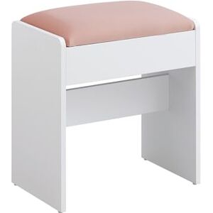 VASAGLE Kailyn Collection Tabouret de Coiffeuse, Chaise Rembourrée de Maquillage, Repos-Pieds, en Velours, Patins Antidérapants, pour Chambre, Dressing, Entrée, Blanc Mat et Rose Bonbon RDS001W01 - Publicité VASAGLE Kailyn Collection Tabouret de Coiffeuse, Chaise Rembourrée de Maquillage, Repos-Pieds, en Velours, Patins Antidérapants, pour Chambre, Dressing, Entrée, Blanc Mat et Rose Bonbon RDS001W01 - Publicité