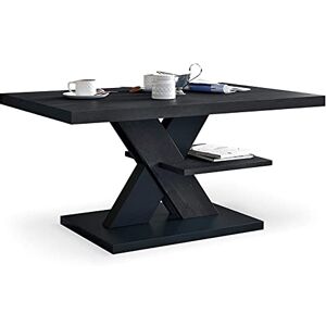 Viosimc Table Basse Noire Anthracite et Noire, Table Basse de Salon, Table Basse de Salon Moderne, Table de canapé, Table Basse de Salon, Table de Salon Moderne (Anthracite, Noir) - Publicité