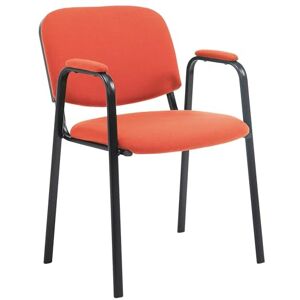 CLP Chaise de conférence Ken Pro empilable avec accoudoirs rembourrés, revêtement Tissu, piétement métal Noir Robuste jusqu'à 150 kg, Couleur:Rouge - Publicité CLP Chaise de conférence Ken Pro empilable avec accoudoirs rembourrés, revêtement Tissu, piétement métal Noir Robuste jusqu'à 150 kg, Couleur:Rouge - Publicité