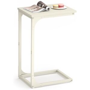 VASAGLE Table d'Appoint en Forme de C, Bout de Canapé, Table Basse, Cadre en Métal, Style Industriel, pour Salon, Chambre, Blanc Crème LET350W77 - Publicité VASAGLE Table d'Appoint en Forme de C, Bout de Canapé, Table Basse, Cadre en Métal, Style Industriel, pour Salon, Chambre, Blanc Crème LET350W77 - Publicité