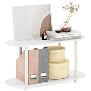 Furinno Turn-N-Tube Table d'Appoint Ovale Blanc/Blanc Virgin - Table d'Appoint - Publicité Furinno Turn-N-Tube Table d'Appoint Ovale Blanc/Blanc Virgin - Table d'Appoint - Publicité