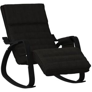 vidaXL Chaise à Bascule Noir Tissu, Chaise, siège de Salon, Bascule, Chaise de Salon, Chaise de Relaxation, Chaise de Relaxation, Chaise en Tissu - Publicité vidaXL Chaise à Bascule Noir Tissu, Chaise, siège de Salon, Bascule, Chaise de Salon, Chaise de Relaxation, Chaise de Relaxation, Chaise en Tissu - Publicité