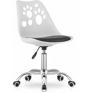 NMK HOME Chaise Bureau pour Enfant et Adultes 360 ° Réglable en Hauteur Fauteuil de Bureau Ergonomique Facile à Assembler et Base Chromée - Publicité NMK HOME Chaise Bureau pour Enfant et Adultes 360 ° Réglable en Hauteur Fauteuil de Bureau Ergonomique Facile à Assembler et Base Chromée - Publicité