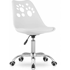 NMK HOME Chaise Bureau pour Enfant et Adultes 360 ° Réglable en Hauteur Fauteuil de Bureau Ergonomique Facile à Assembler et Base Chromée - Publicité NMK HOME Chaise Bureau pour Enfant et Adultes 360 ° Réglable en Hauteur Fauteuil de Bureau Ergonomique Facile à Assembler et Base Chromée - Publicité