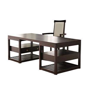 AQQWWER Bureaux Office Desk, Desk, Boss's Desk and Chair Combination, Office Furniture of Large Shift - Publicité