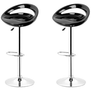XANNI Lot de 2 Chaise de Bar en Plastique ABS, Tabouret de Bar Réglable en Hauteur 81-101 cm, avec Repose-Pieds(Noir) - Publicité XANNI Lot de 2 Chaise de Bar en Plastique ABS, Tabouret de Bar Réglable en Hauteur 81-101 cm, avec Repose-Pieds(Noir) - Publicité