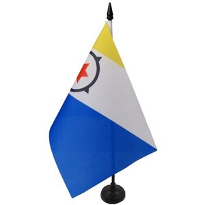 AZ FLAG Drapeau De Table Bonaire 21x14 cm Petit Drapeau Bonairien De Bureau 100% Polyester Avec Hampe De 25cm Et Socle En Plastique Noir - Publicité AZ FLAG Drapeau De Table Bonaire 21x14 cm Petit Drapeau Bonairien De Bureau 100% Polyester Avec Hampe De 25cm Et Socle En Plastique Noir - Publicité