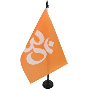 AZ FLAG Drapeau De Table Hindouisme 21x14 cm Petit Drapeau Hindou De Bureau 100% Polyester Avec Hampe De 25cm Et Socle En Plastique Noir - Publicité AZ FLAG Drapeau De Table Hindouisme 21x14 cm Petit Drapeau Hindou De Bureau 100% Polyester Avec Hampe De 25cm Et Socle En Plastique Noir - Publicité
