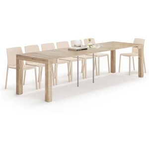 MOBILI FIVER , Table Console Extensible First, 45(305) x90 cm, Chêne, pour 14 Personnes, Console Extensible pour Cuisine et Salon, Made in Italy - Publicité MOBILI FIVER , Table Console Extensible First, 45(305) x90 cm, Chêne, pour 14 Personnes, Console Extensible pour Cuisine et Salon, Made in Italy - Publicité