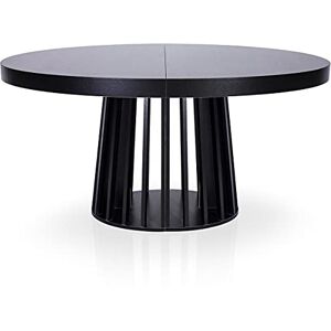 Menzzo Table Ronde Extensible Eliza 120→160 cm Noir Mat Table de Salle à Manger Moderne Plateau Extensible Simple & Robuste Design élégant pour Cuisine & Salon - Publicité Menzzo Table Ronde Extensible Eliza 120→160 cm Noir Mat Table de Salle à Manger Moderne Plateau Extensible Simple & Robuste Design élégant pour Cuisine & Salon - Publicité