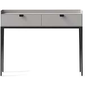 Suuim Bureau de vanité Moderne Table de Maquillage rectangulaire Dessus de Table avec tiroirs de Grande capacité Surround Table de Maquillage Minimaliste Moderne, Cadre de Support en métal, Robe - Publicité