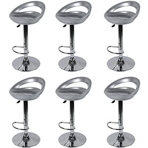 POPSPARKk Tabouret de Bar réglable ABS Plastique Blanc, Hauteur réglable 84-104 cm (Gris, 6PC) - Publicité POPSPARKk Tabouret de Bar réglable ABS Plastique Blanc, Hauteur réglable 84-104 cm (Gris, 6PC) - Publicité