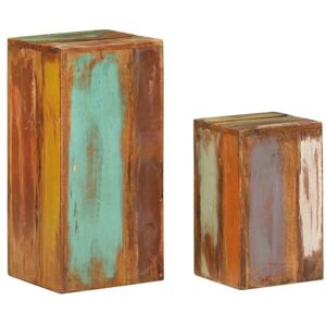 vidaXL Supports pour Plantes 2 pcs, Jardinières de Jardin, Tables d'Appoint, Tables de Canapé de Salon Maison, Bois de Récupération Massif - Publicité vidaXL Supports pour Plantes 2 pcs, Jardinières de Jardin, Tables d'Appoint, Tables de Canapé de Salon Maison, Bois de Récupération Massif - Publicité