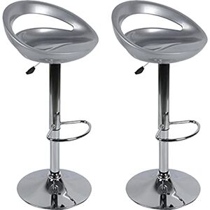 POPSPARKk Tabouret de Bar réglable ABS Plastique Blanc, Hauteur réglable 84-104 cm (Gris, 2PC) - Publicité POPSPARKk Tabouret de Bar réglable ABS Plastique Blanc, Hauteur réglable 84-104 cm (Gris, 2PC) - Publicité