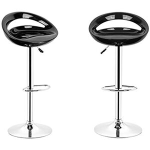 Turefans 2/4 x Chaise de Bar, Rotation 360 °, réglable en Hauteur, pour Bar, Bureau, Cuisine (Noir,2pcs) - Publicité Turefans 2/4 x Chaise de Bar, Rotation 360 °, réglable en Hauteur, pour Bar, Bureau, Cuisine (Noir,2pcs) - Publicité