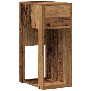 vidaXL Support de tour d ordinateur avec tiroir vieux bois 30x44x74 cm - Publicité vidaXL Support de tour d ordinateur avec tiroir vieux bois 30x44x74 cm - Publicité