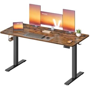 VASAGLE Bureau Électrique Réglable en Hauteur, Bureau Assis-Debout, Table, Rappel de Sédentarité, Fonction Mémoire 4 Hauteurs, Télétravail, 140 x 60 cm, Marron Rustique LSD314KD03 - Publicité VASAGLE Bureau Électrique Réglable en Hauteur, Bureau Assis-Debout, Table, Rappel de Sédentarité, Fonction Mémoire 4 Hauteurs, Télétravail, 140 x 60 cm, Marron Rustique LSD314KD03 - Publicité