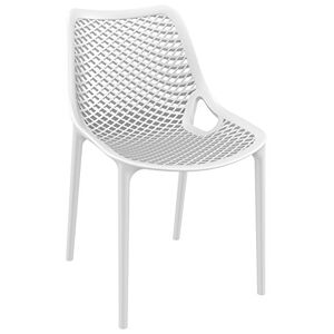 Alterego Chaise moderne 'BLOW' blanche en matière plastique - Publicité
