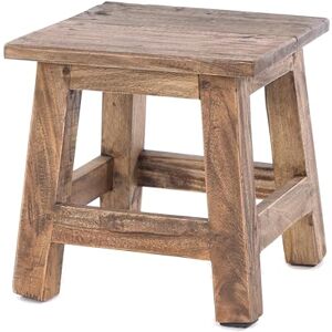 DESIGN DELIGHTS Palo Tabouret de Pied Rustique en Acajou recyclé 27,5 x 26 x 26 cm (H x l x P) - Publicité DESIGN DELIGHTS Palo Tabouret de Pied Rustique en Acajou recyclé 27,5 x 26 x 26 cm (H x l x P) - Publicité