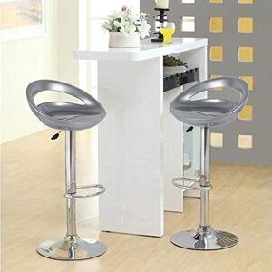 BUTUN Chaises de Bar Lot de 2, Tabouret Bar en ABS, Chaise Haute Bar avec Dossier, Tabouret Bar Hauteur Réglable et Pivotant 360°. (Gris) - Publicité BUTUN Chaises de Bar Lot de 2, Tabouret Bar en ABS, Chaise Haute Bar avec Dossier, Tabouret Bar Hauteur Réglable et Pivotant 360°. (Gris) - Publicité