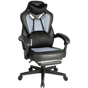 Vigosit Chaise Gaming PRO, Chaise Bureau Ergonomique Pour Adulte, Inclinable Fauteuil De Bureau Siege Gaming Avec Accoudoirs Repose-Pieds Et Support Lombaire, Mesh Gamer Chair Confortable (Gris Clair) - Publicité Vigosit Chaise Gaming PRO, Chaise Bureau Ergonomique Pour Adulte, Inclinable Fauteuil De Bureau Siege Gaming Avec Accoudoirs Repose-Pieds Et Support Lombaire, Mesh Gamer Chair Confortable (Gris Clair) - Publicité