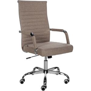 CLP Chaise De Bureau Ergonomique Amadora I Réglable en Hauteur, Chaise Pivotante Ŕ 360 Degrés I Revętement en Similicuir Ou en Tissu, Couleur:Taupe, Matériel:Tissu - Publicité CLP Chaise De Bureau Ergonomique Amadora I Réglable en Hauteur, Chaise Pivotante Ŕ 360 Degrés I Revętement en Similicuir Ou en Tissu, Couleur:Taupe, Matériel:Tissu - Publicité