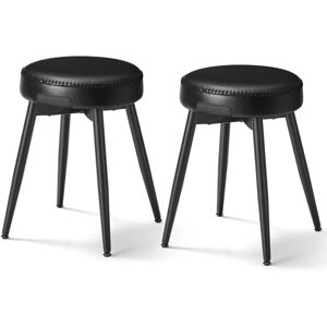 VASAGLE EKHO Collection Tabouret de Salle à Manger, Lot de 2, Chaise de Cuisine, Siège Rembourré, PU avec Coutures, Style Moderne Mi-siècle, Hauteur 48,2 cm, Salon, Bureau, Noir d'encre LDC170B02 - Publicité VASAGLE EKHO Collection Tabouret de Salle à Manger, Lot de 2, Chaise de Cuisine, Siège Rembourré, PU avec Coutures, Style Moderne Mi-siècle, Hauteur 48,2 cm, Salon, Bureau, Noir d'encre LDC170B02 - Publicité