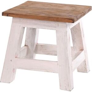 DESIGN DELIGHTS Tabouret de Pied Rustique Vintage Palo 27,5 x 26 x 26 cm (H x l x P) Bois d'Acajou Recyclé Table d'Appoint, Support à Fleurs Couleur : 05 Blanc Naturel - Publicité DESIGN DELIGHTS Tabouret de Pied Rustique Vintage Palo 27,5 x 26 x 26 cm (H x l x P) Bois d'Acajou Recyclé Table d'Appoint, Support à Fleurs Couleur : 05 Blanc Naturel - Publicité