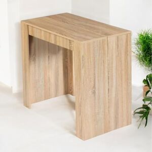 CONCEPT USINE BELLI Table Console Extensible en Bois 1,40 m Style Contemporain 6 Places avec Extension Bois Solide 75x90x47 cm Installation Facile Idéal Salon, Salle à Manger - Publicité CONCEPT USINE BELLI Table Console Extensible en Bois 1,40 m Style Contemporain 6 Places avec Extension Bois Solide 75x90x47 cm Installation Facile Idéal Salon, Salle à Manger - Publicité