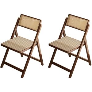 NIKSHI Chaise Pliante en Rattan, Fauteuil de Dossier, Homestay Minimaliste, Chaise de Bureau en Bambou, Chaise de Salon, Dossier de Loisirs, Chaise à Manger, 2 pièces Chaise,Walnut - Publicité NIKSHI Chaise Pliante en Rattan, Fauteuil de Dossier, Homestay Minimaliste, Chaise de Bureau en Bambou, Chaise de Salon, Dossier de Loisirs, Chaise à Manger, 2 pièces Chaise,Walnut - Publicité