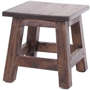 DESIGN DELIGHTS Palo Tabouret de Pied Rustique en Acajou recyclé 27,5 x 26 x 26 cm (H x l x P) - Publicité DESIGN DELIGHTS Palo Tabouret de Pied Rustique en Acajou recyclé 27,5 x 26 x 26 cm (H x l x P) - Publicité