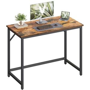 VASAGLE Bureau d'Ordinateur, Table, 50 x 100 x 76 cm, pour Bureau, Chambre, Salon, Cadre en Métal, Marron Rustique et Noir d'Encre LWD41XV1 - Publicité VASAGLE Bureau d'Ordinateur, Table, 50 x 100 x 76 cm, pour Bureau, Chambre, Salon, Cadre en Métal, Marron Rustique et Noir d'Encre LWD41XV1 - Publicité