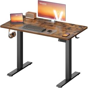 VASAGLE Bureau Électrique Réglable en Hauteur, Bureau Assis-Debout, Table, Rappel de Sédentarité, Fonction Mémoire 4 Hauteurs, Télétravail, 100 x 60 cm, Marron Rustique LSD310KD03 - Publicité VASAGLE Bureau Électrique Réglable en Hauteur, Bureau Assis-Debout, Table, Rappel de Sédentarité, Fonction Mémoire 4 Hauteurs, Télétravail, 100 x 60 cm, Marron Rustique LSD310KD03 - Publicité