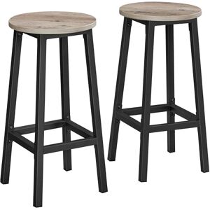 VASAGLE Tabourets de Bar, Lot de 2, Chaises, Siège Haut, Cadre Métallique, Montage Facile, Hauteur 65 cm, Repose-pieds, pour Cuisine, Salon, Salle à Manger, Grège Chiné et Noir LBC032B02 - Publicité VASAGLE Tabourets de Bar, Lot de 2, Chaises, Siège Haut, Cadre Métallique, Montage Facile, Hauteur 65 cm, Repose-pieds, pour Cuisine, Salon, Salle à Manger, Grège Chiné et Noir LBC032B02 - Publicité