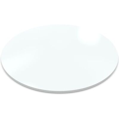 AUPROTEC Plateau de table rond Ø 800 mm – 25 mm d'épaisseur, résistant aux rayures et facile d'entretien I Idéal pour table à manger, table basse et salon I Polyvalent I Blanc cristal - Publicité AUPROTEC Plateau de table rond Ø 800 mm – 25 mm d'épaisseur, résistant aux rayures et facile d'entretien I Idéal pour table à manger, table basse et salon I Polyvalent I Blanc cristal - Publicité