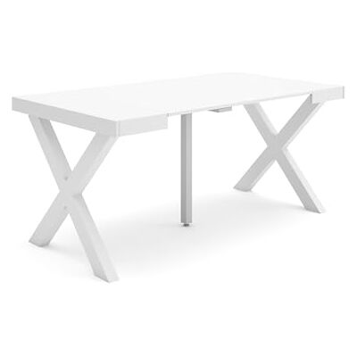 SKRAUT HOME - Mesa Consola Extensible 160 - Blanc - Table - Publicité SKRAUT HOME - Mesa Consola Extensible 160 - Blanc - Table - Publicité