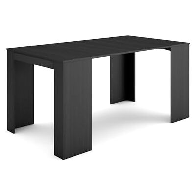Skraut Home - Mesa Consola Extensible - Noir - Table - Publicité Skraut Home - Mesa Consola Extensible - Noir - Table - Publicité